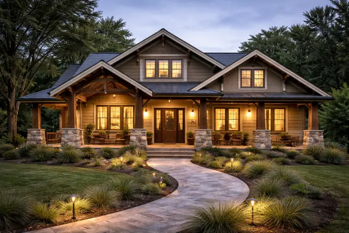 Detail-oriented without being ornate, Craftsman homes emphasize structure, materials, and honest construction. They appeal to buyers who value character and proportion.